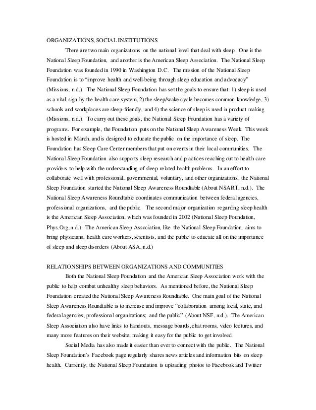 Sleep deprivation research paper